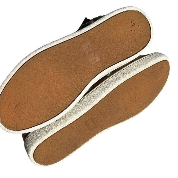 UGG Alameda Women’s Leather Mid Zipper Sneaker Boot Chestnut size 6 - Picture 7 of 9